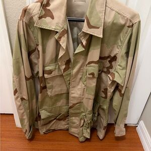 Authentic Military Field Jacket — Large-Short Size Tag Visible